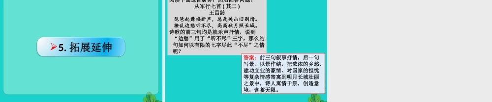 全国版高考语文一轮复习古诗文阅读鉴赏诗歌的表达技巧鉴赏诗歌的构思立意课件新人教版 课件