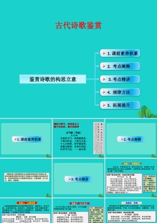 全国版高考语文一轮复习古诗文阅读鉴赏诗歌的表达技巧鉴赏诗歌的构思立意课件新人教版 课件