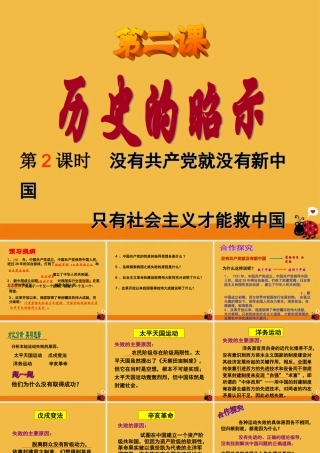 九年级政治 第二课(历史的昭示)课件 教科版 课件