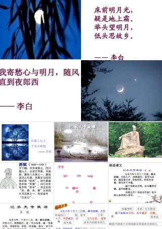 八年级语文上册(记承天寺夜游)课件 苏教版 课件