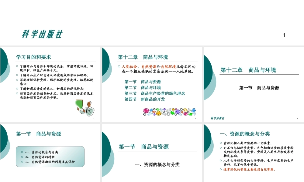 商品学ch12商品与环境