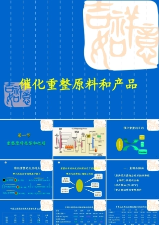 催化重整原料和产品