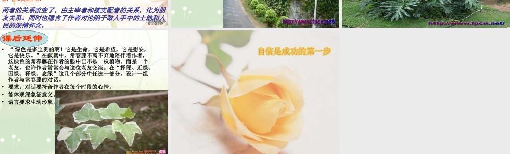 九年级语文囚绿记 苏教版 课件