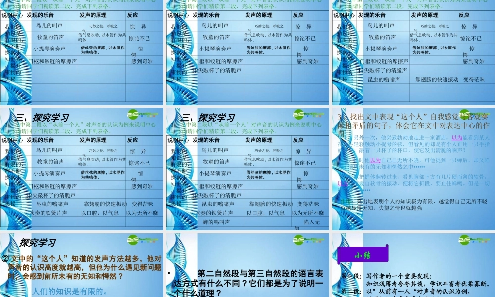 八年级语文下册(我们的知识是有限的)课件 苏教版 课件