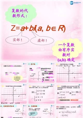 数学 3.1.2复数的几何意义1课件 新人教A版选修2-2 课件