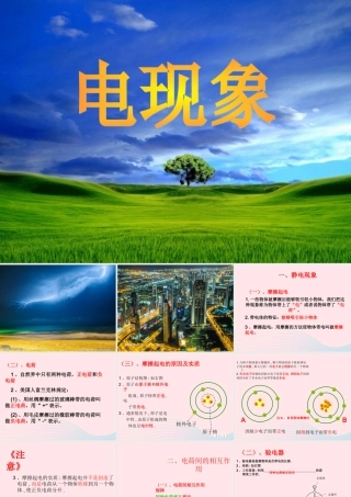 九年级物理上册 31 电现象课件2 (新版)教科版 课件
