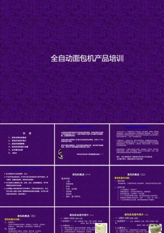 全自动面包机产品培训