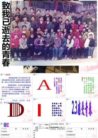 中学七年级政治上册 2.3 感受青春课件 粤教版 课件