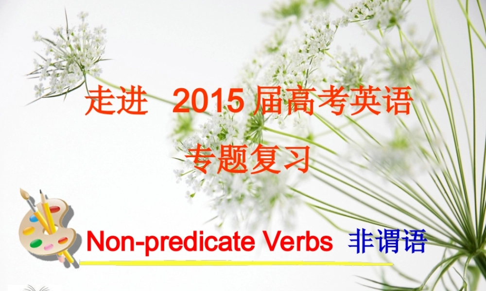 非谓语(曾平)
