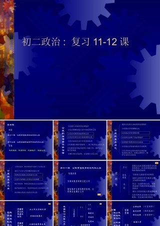 八年级政治复习11-12课课件