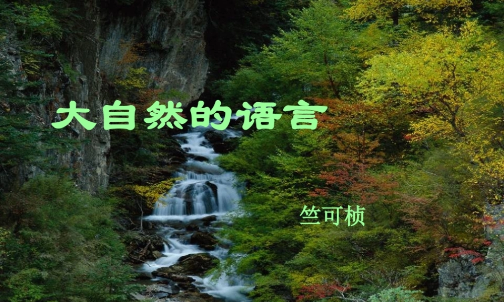 八年级语文上册 第十六课(大自然的语言)课件 人教新课标版 课件