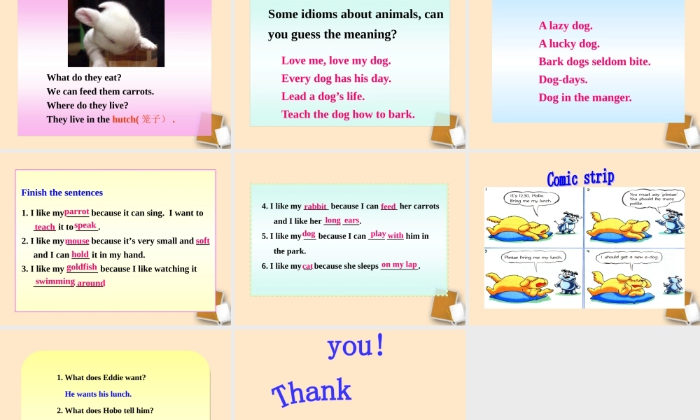 七年级英语下册 Unit6 Comic strip & Welcome to the unit同步授课优质课件 牛津版 课件