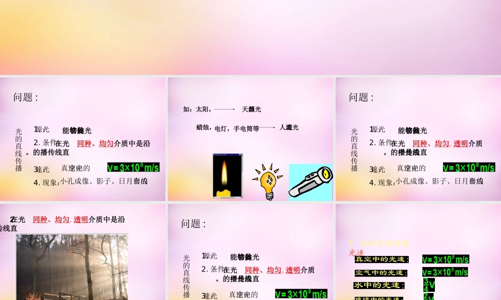八年级物理上册 第四章 光现象复习课件 (新版)新人教版 课件