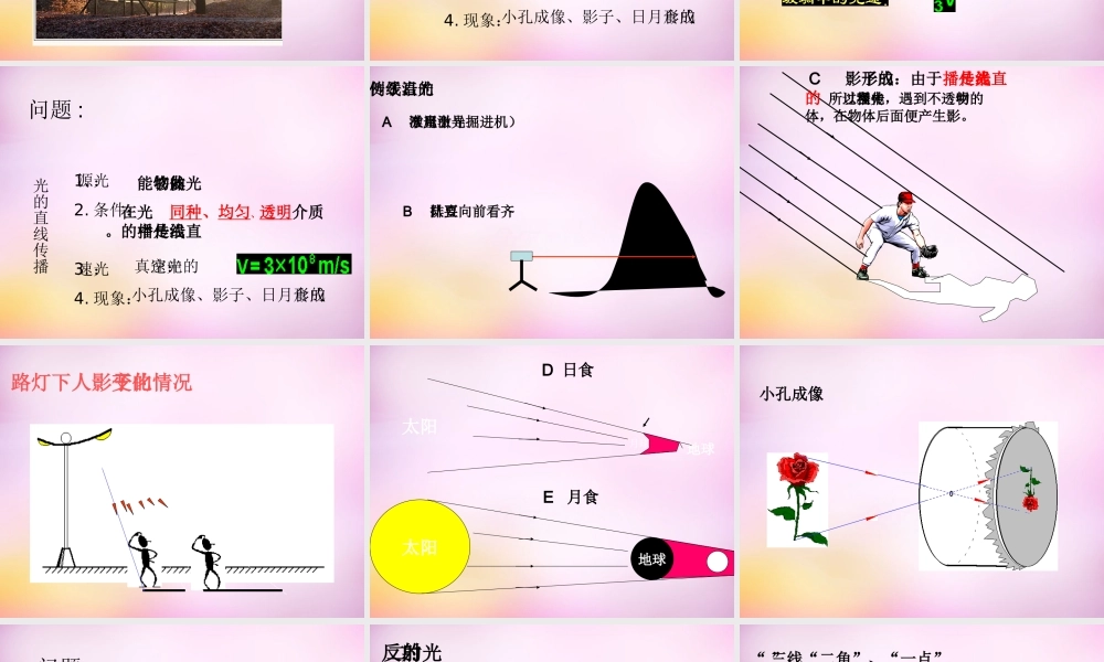 八年级物理上册 第四章 光现象复习课件 (新版)新人教版 课件