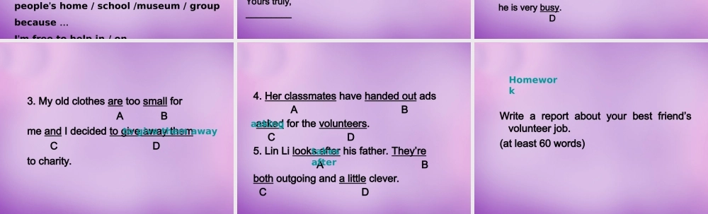 八年级英语下册 Unit 2 I'll help to clean up the city parks Period 5课件 (新版)人教新目标版 课件