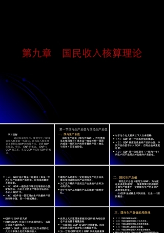 九章国民收入核算理论