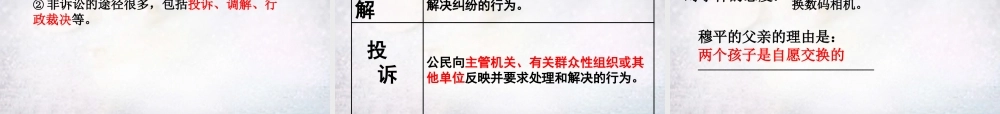八年级政治下册 9.1 依法解决纠纷课件2 北师大版 课件