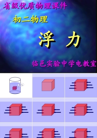 八年级物理 浮力课件 新课标 人教版 课件