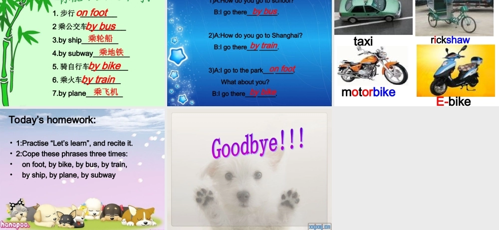 PEP-UNIT1-how-do-you-go-there课件1