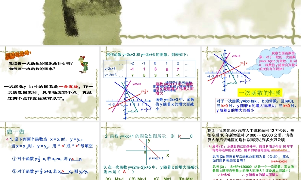 八年级数学一次函数的图象课件5 浙教版 课件
