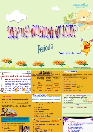八年级英语下册 Unit8 period 2(Section A 3a-4)课件 人教新目标版 课件