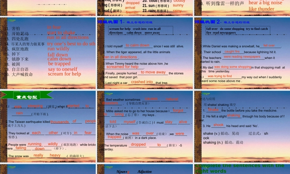 八年级英语上册 Unit6 复习课件 牛津版 课件