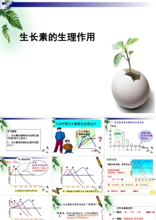 终生长素的生理作用