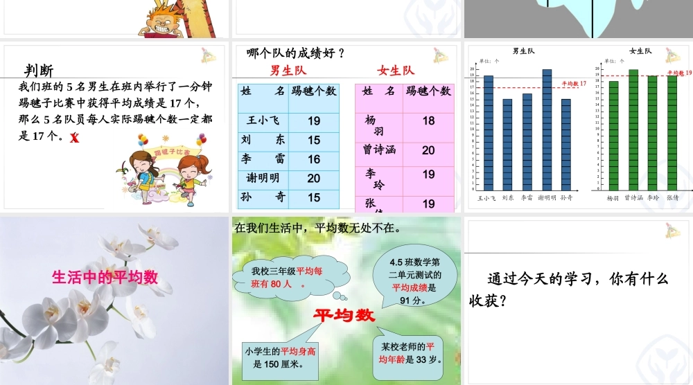 信息窗一(平均数)