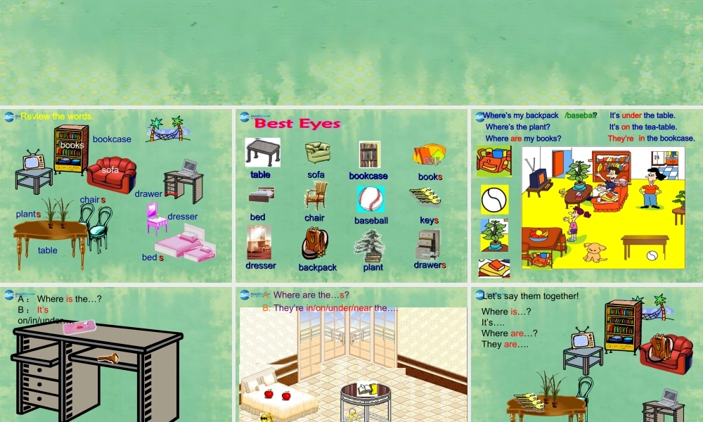 中学七年级英语上册 Unit 4 Where s my schoolbag？Self Check课件 (新版)人教新目标版 课件
