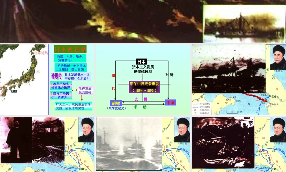 八年级历史 第4课 甲午中日战争课件