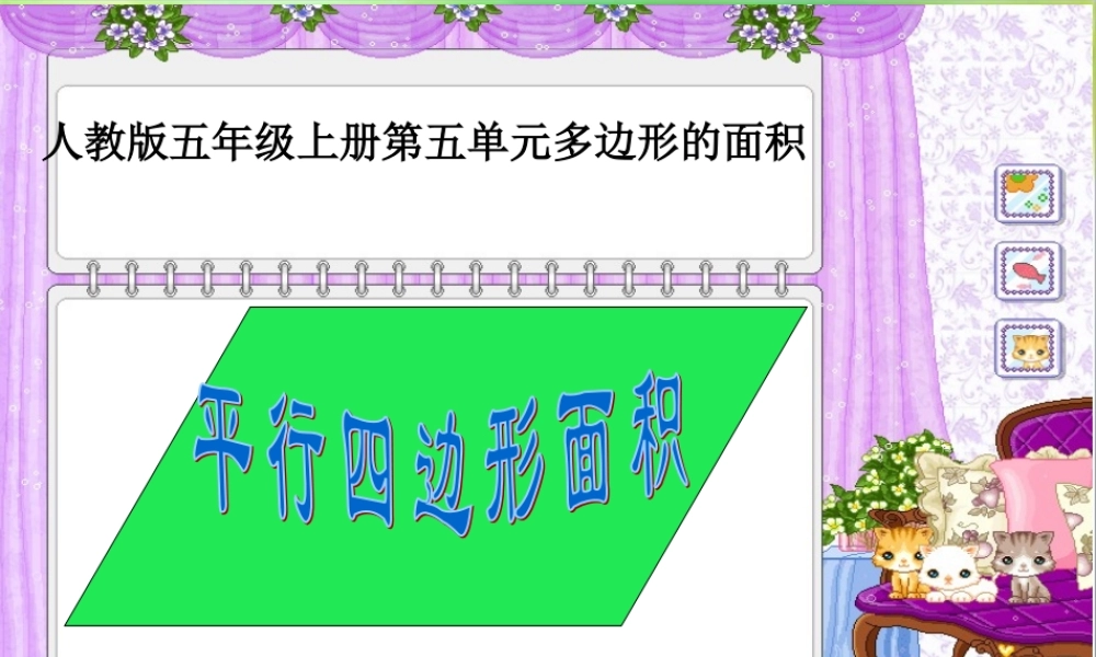 平行四边形面积终结版