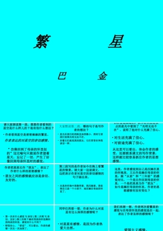 七年级语文繁星课件3 苏教版 课件