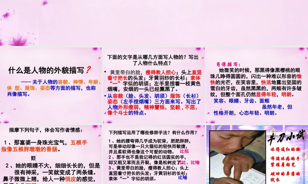 八年级语文上册 记叙文写作及评析指导课件 苏教版 课件