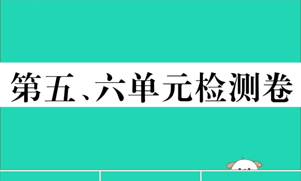 八年级历史下册 第五、六单元检测卷习题课件 新人教版 课件