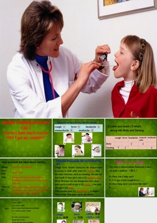 八年级英语下册(Module 4 Unit 1 I haven't done much exercise since I got my computer)课件 (新版)外研版 课件