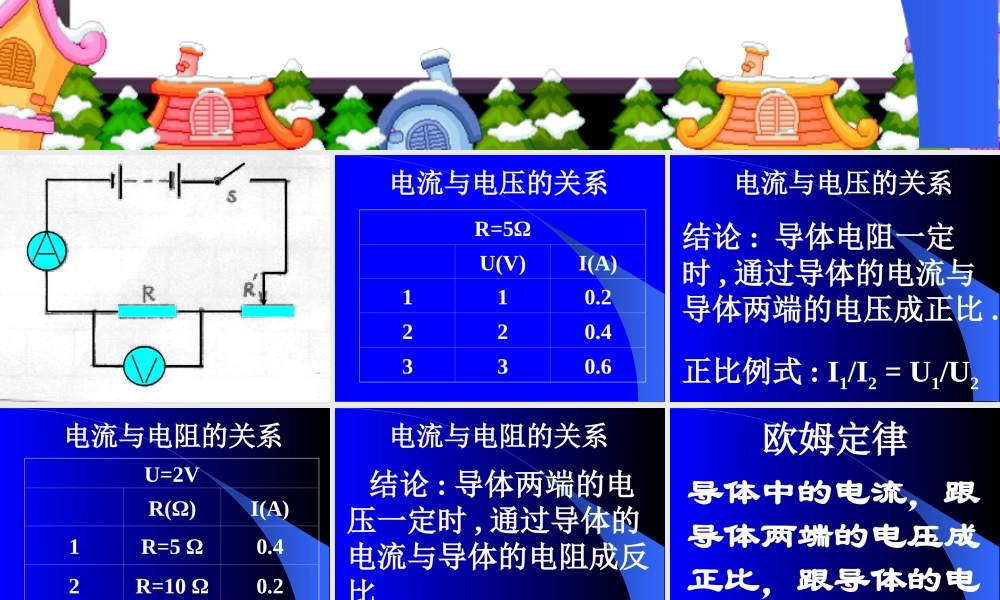 北师大版欧姆定律 初三物理总复习课件一[整理两套]