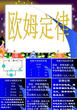 北师大版欧姆定律 初三物理总复习课件一[整理两套]