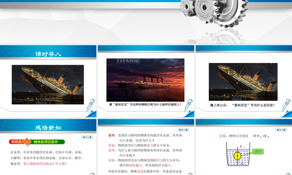 七、物体的浮沉条件