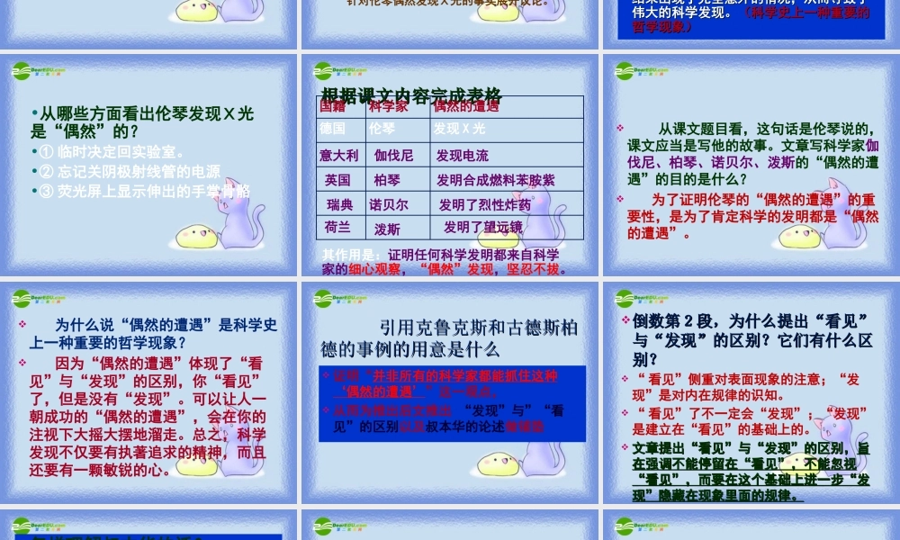 八年级语文下册(我看见了我的骨头)课件 沪教版 课件