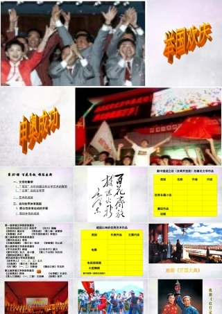 八年级历史下册 第百花齐放 推陈出新课件 新人教版 课件