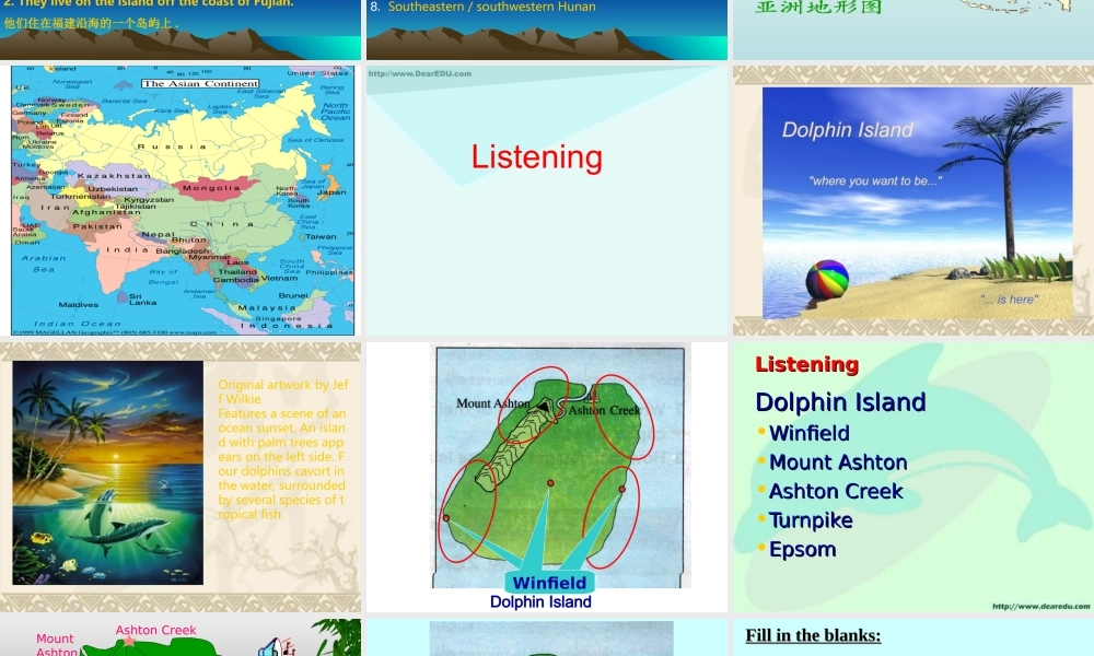 人教版高一英语Unit18 New Zealand 课件