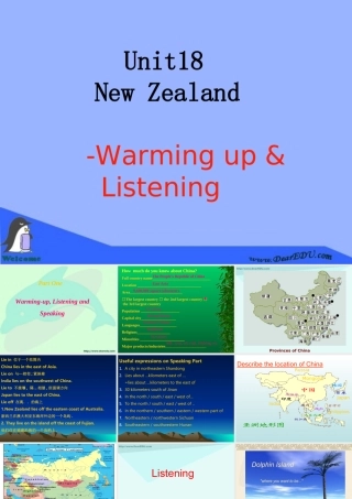 人教版高一英语Unit18 New Zealand 课件