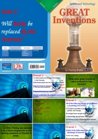 九年级英语上册 Module 9 Unit 2 Will books be replaced by the Internet课件 (新版)外研版 课件