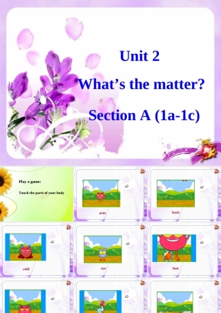八年级英语(Unit2 What s the matter)课件 人教版 课件