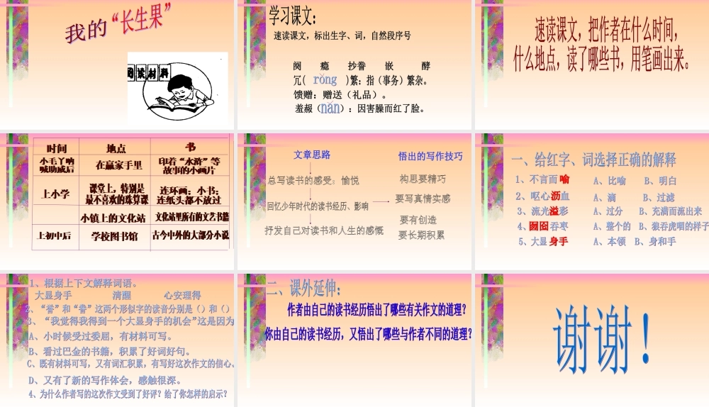 4我的长生果