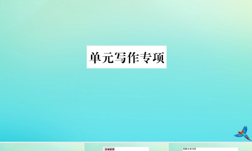 九年级英语全册 Unit 10 You re supposed to shake hands单元写作专项习题课件 (新版)人教新目标版 课件