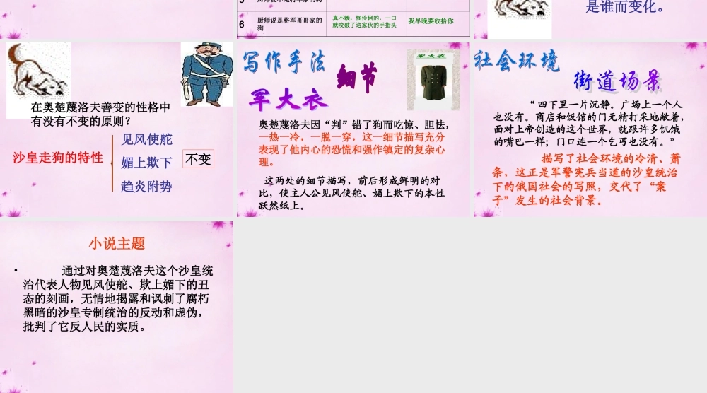 九年级语文下册 27(变色龙)课件 新人教版 课件