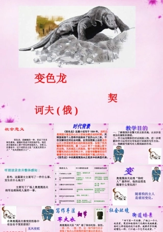 九年级语文下册 27(变色龙)课件 新人教版 课件