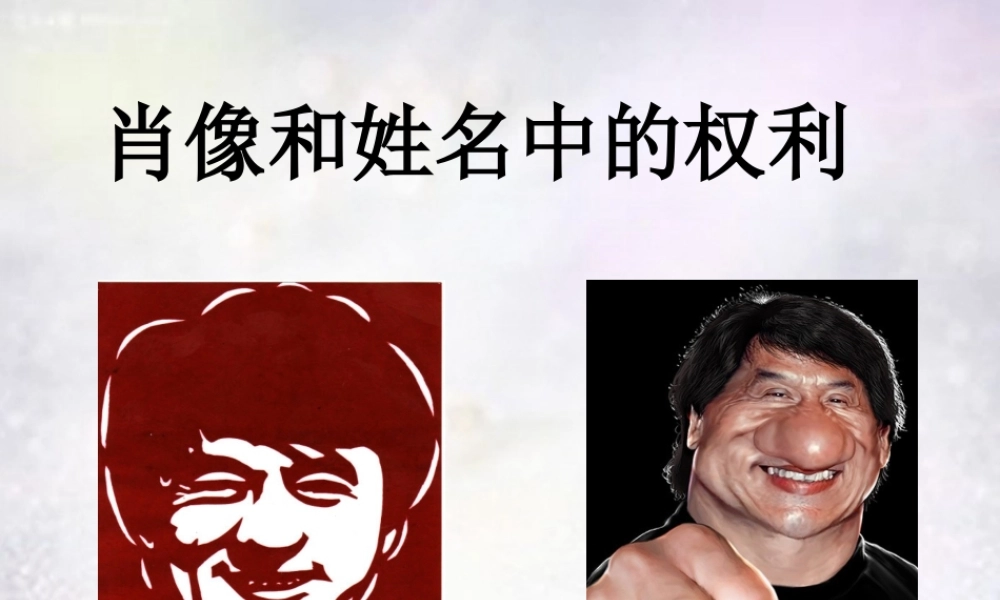中学八年级政治下册 第四课 第2框 肖像和姓名中的权利课件 新人教版 课件