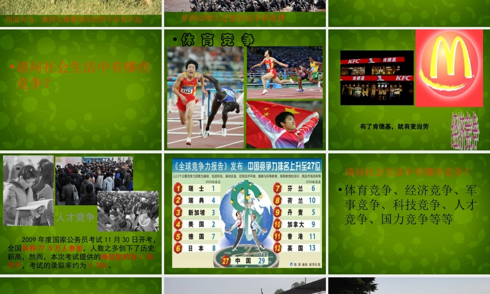 八年级政治上册 4.8.1 竞争 合作课件 新人教版 课件